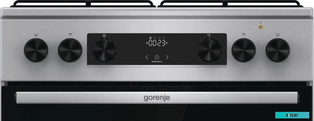 GKS6C70XJ Плита GORENJE/ Тип плиты: комбинированная, Тип варочной поверхности: газовая, Цвет: нержавеющая сталь, Гриль: Есть, Ширина, см: 60