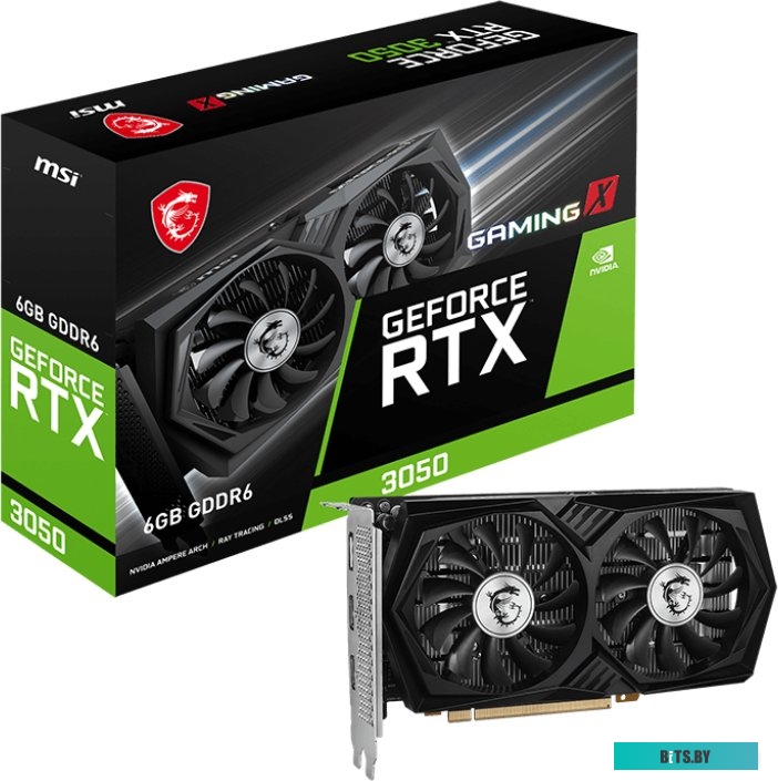 Видеокарта MSI GeForce RTX 3050 Gaming X 6G 6588302