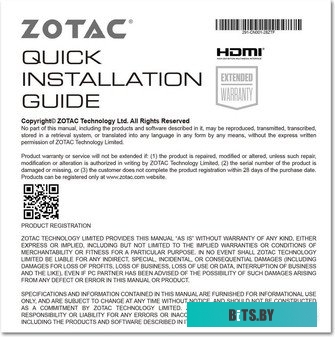 Видеокарта ZOTAC GeForce RTX 3050 Eco ZT-A30500K-10M