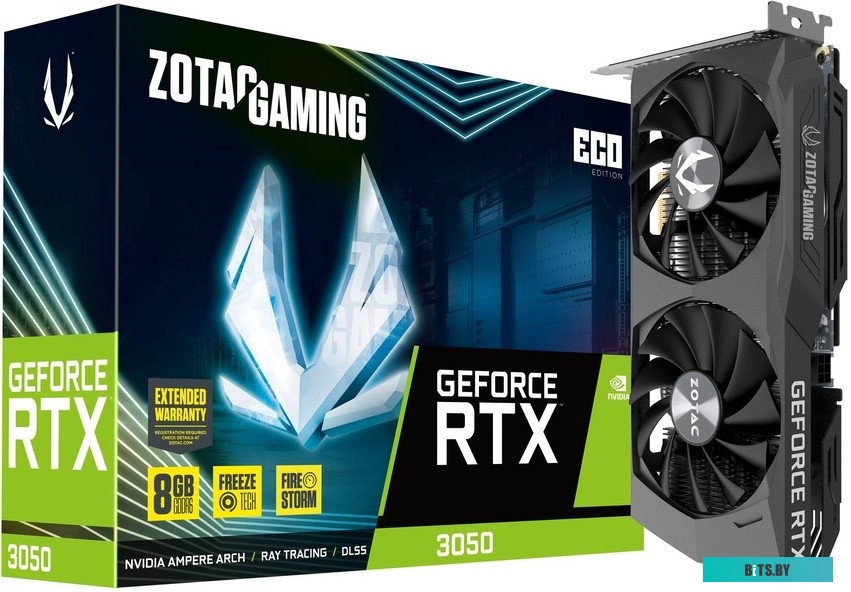 Видеокарта ZOTAC GeForce RTX 3050 Eco ZT-A30500K-10M