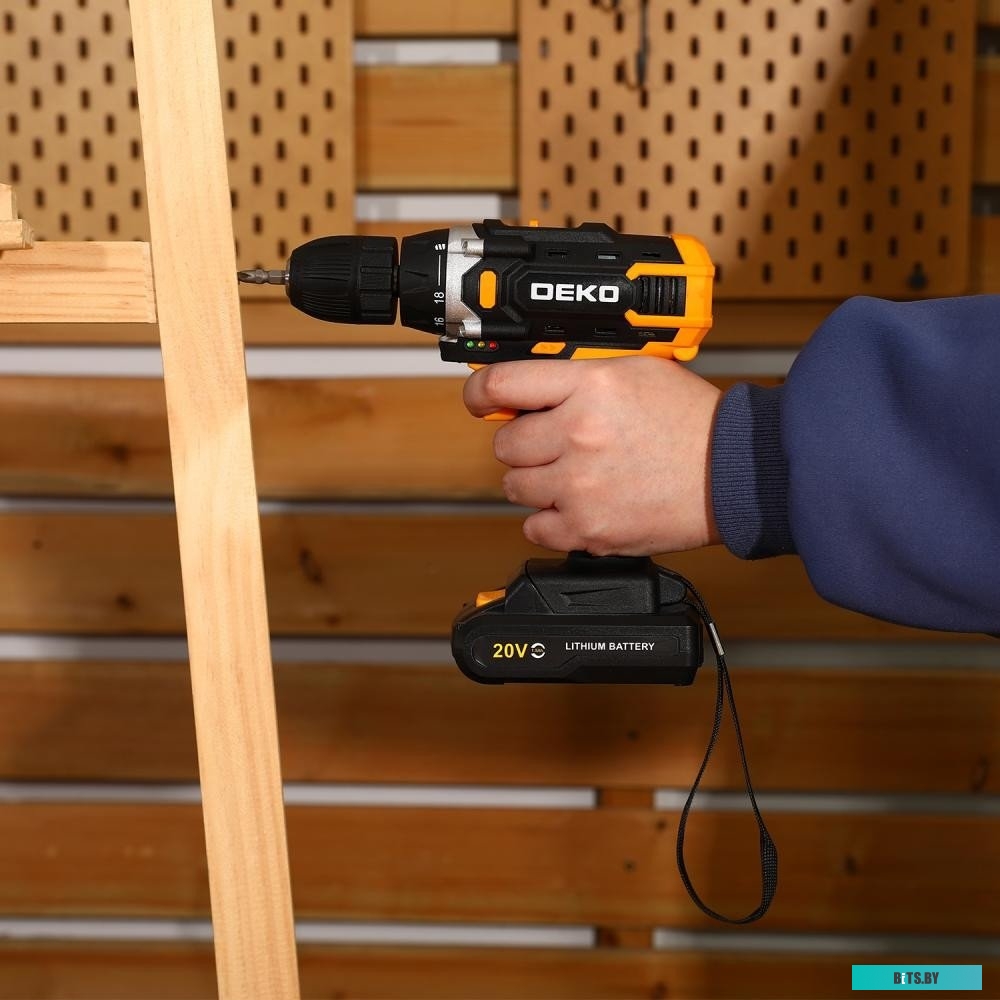080-1004 6974129108302 Deko Banger 20V 080-1004 (с 1-им АКБ, кейс)