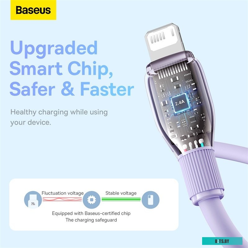 Кабель Baseus Pudding Series Fast Charging Cable 2.4A USB Type-A - Lightning P10355700511-01