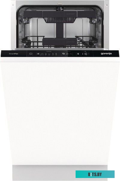 GV561D10 Встраиваемая посудомоечная машина Gorenje GV561D10,  узкая, ширина 44.8см, полновстраиваемая, загрузка 11 комплектов