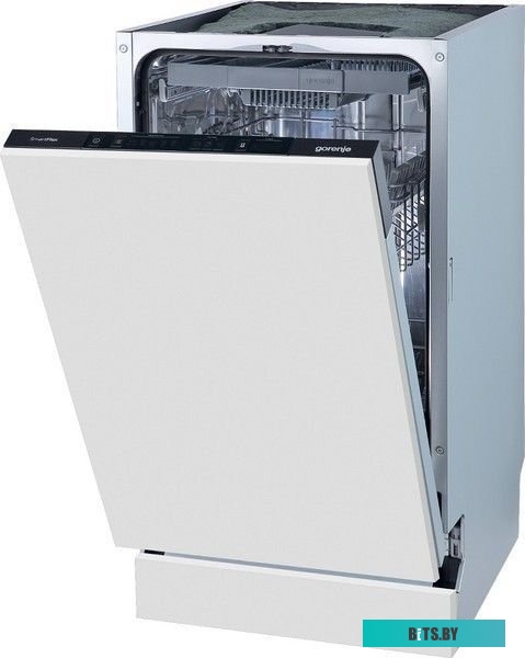 GV561D10 Встраиваемая посудомоечная машина Gorenje GV561D10,  узкая, ширина 44.8см, полновстраиваемая, загрузка 11 комплектов