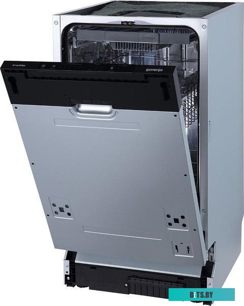 GV561D10 Встраиваемая посудомоечная машина Gorenje GV561D10,  узкая, ширина 44.8см, полновстраиваемая, загрузка 11 комплектов