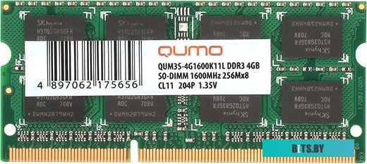 Модуль памяти QUMO QUM3S-4G1600K11R