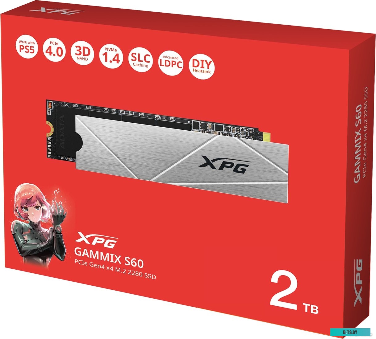 Твердотельный накопитель ADATA XPG Gammix S60 Blade AGAMMIXS60-2T-CS