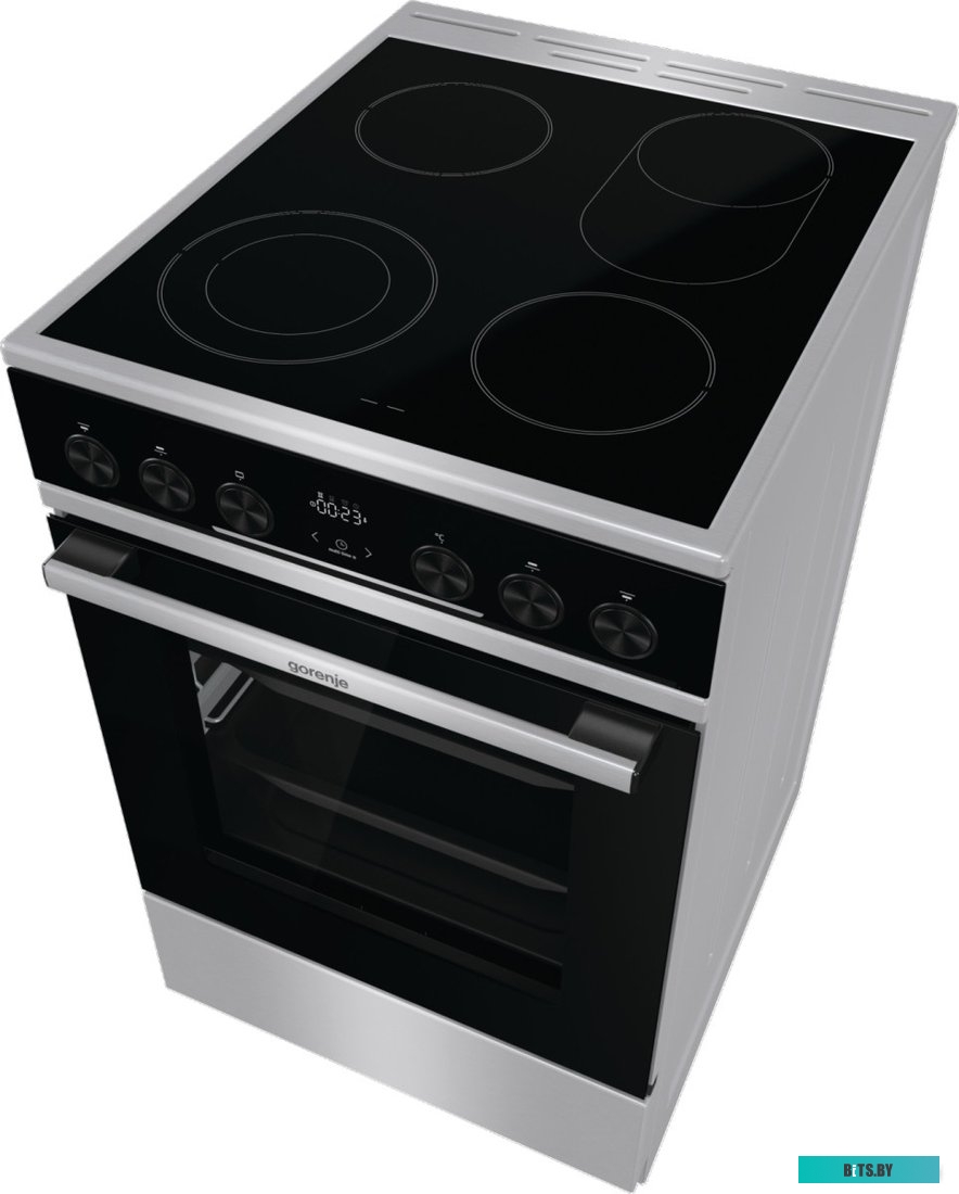GEC5C61XPA Электрическая плита Gorenje/ Электрическая плита Gorenje, Линия Advanced, Эмаль SilverMatte, стеклокерамическая варочная поверхность, мульт