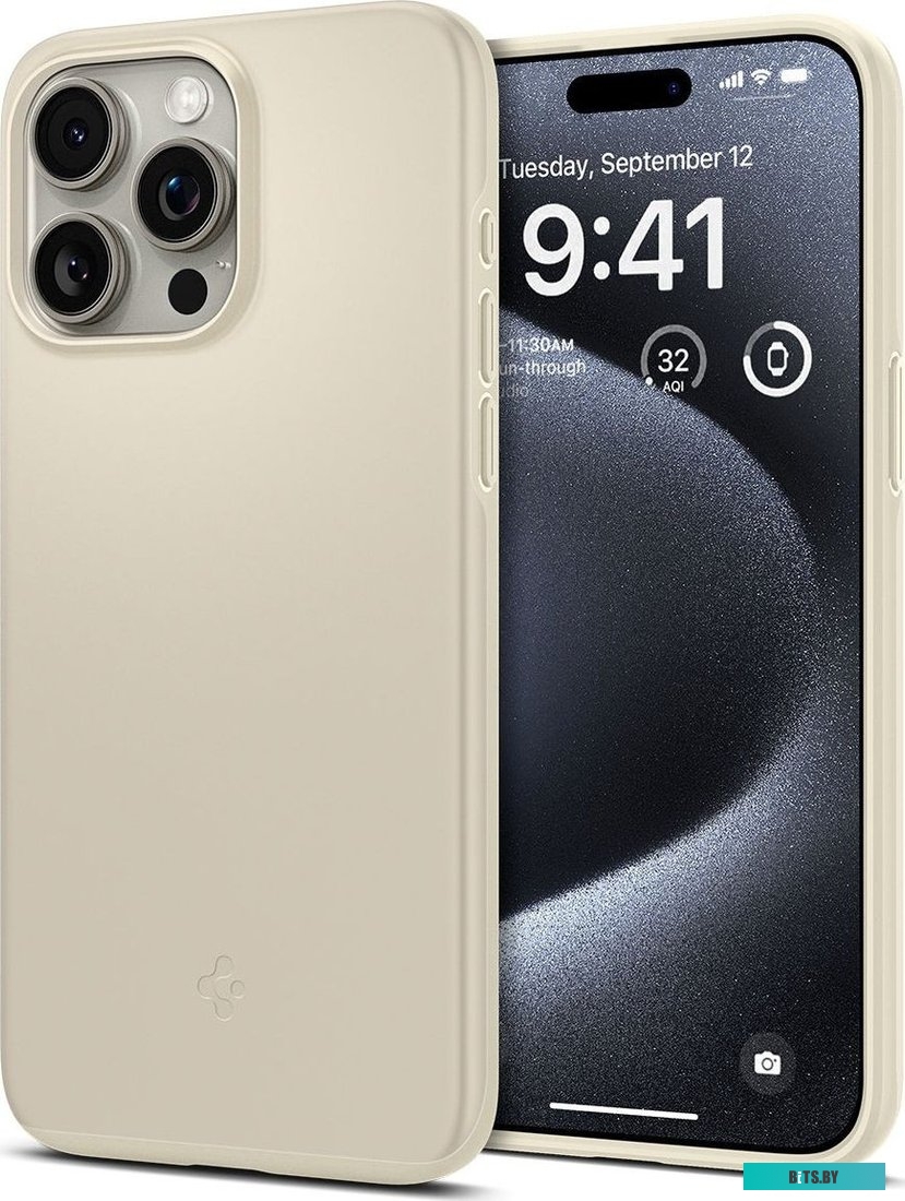 Чехол Spigen Thin Fit для iPhone 15 Pro ACS06694 (бежевый)