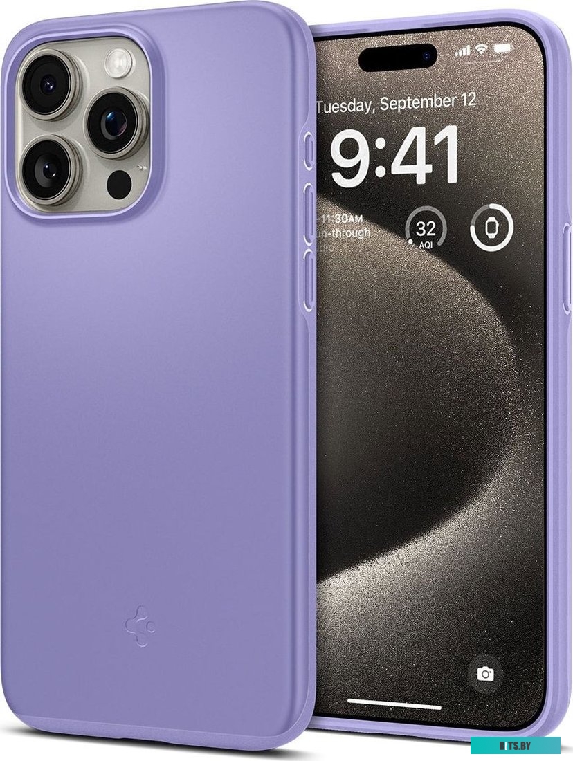 Чехол Spigen Thin Fit для iPhone 15 Pro Max ACS06549 (фиолетовый)