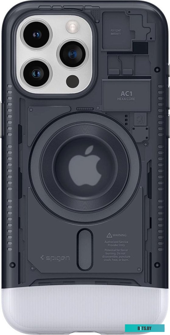 Чехол Spigen Classic C1 MagFit для iPhone 15 Pro Max ACS06607 Серый