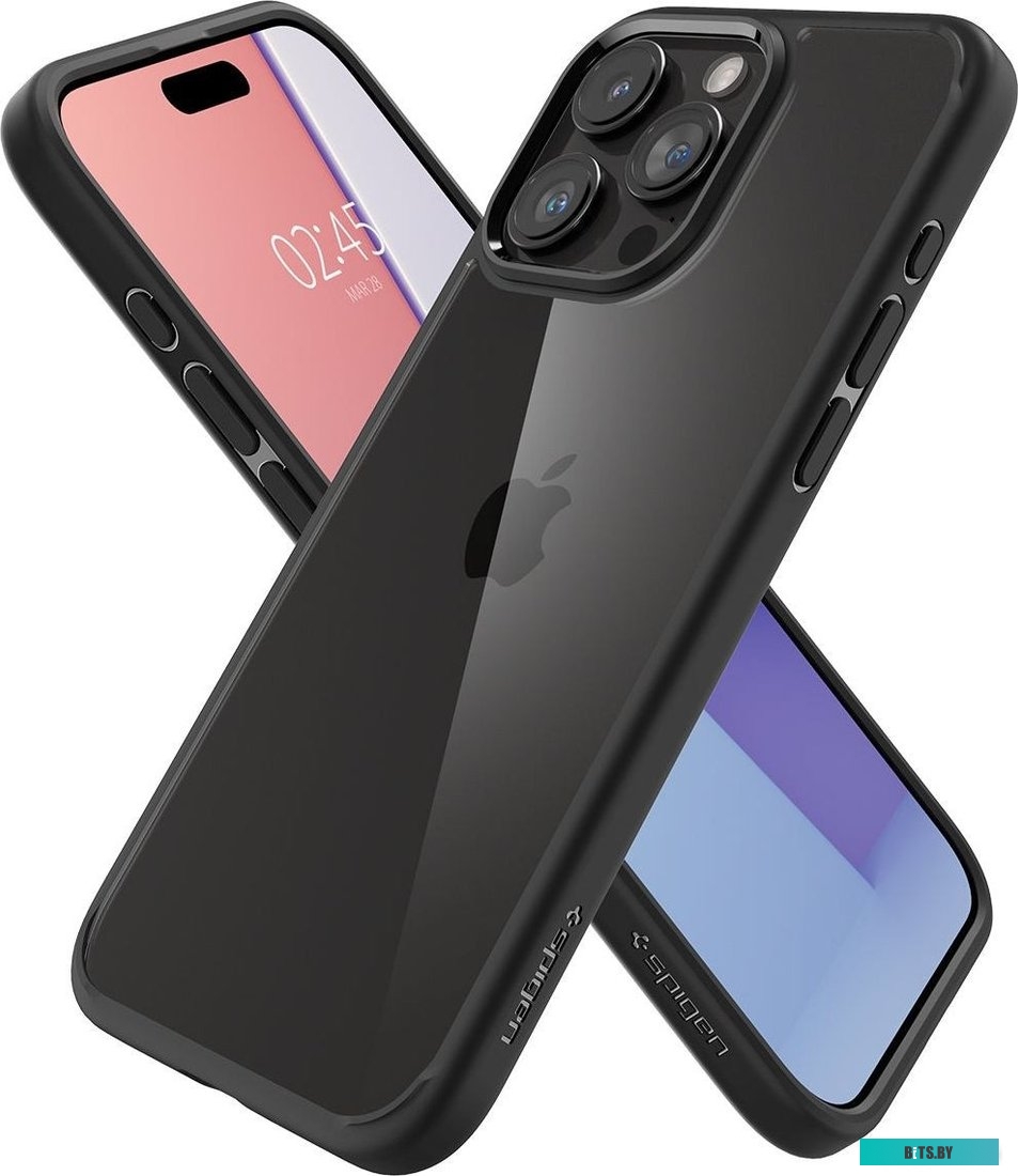 Чехол Spigen Ultra Hybrid для iPhone 15 Pro Max ACS06570 (черный)