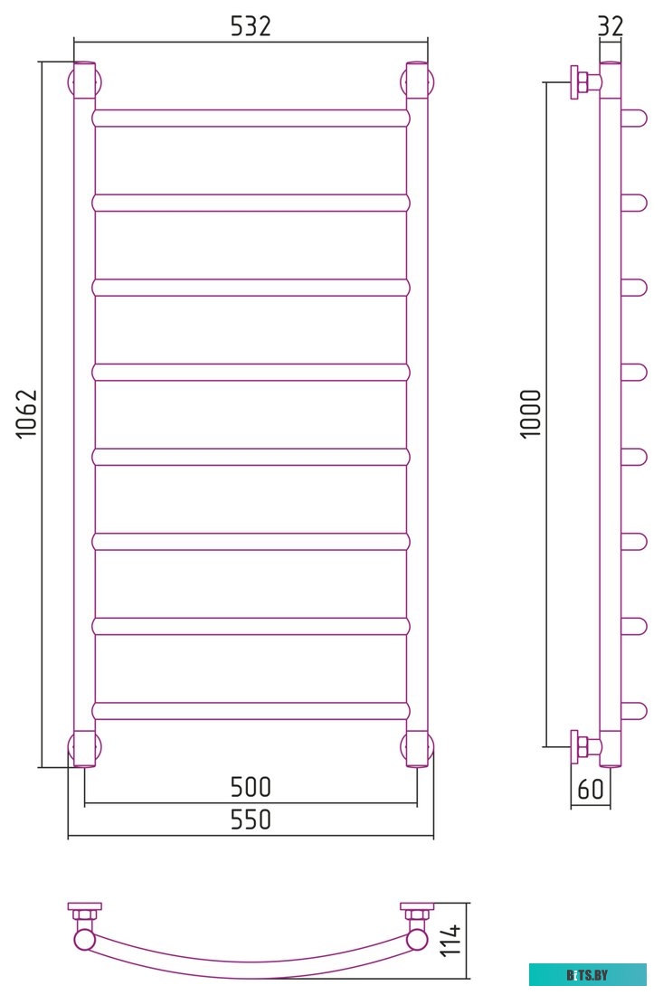Вал переноса XEROX VL B225/B230/B235 (022N02901)
