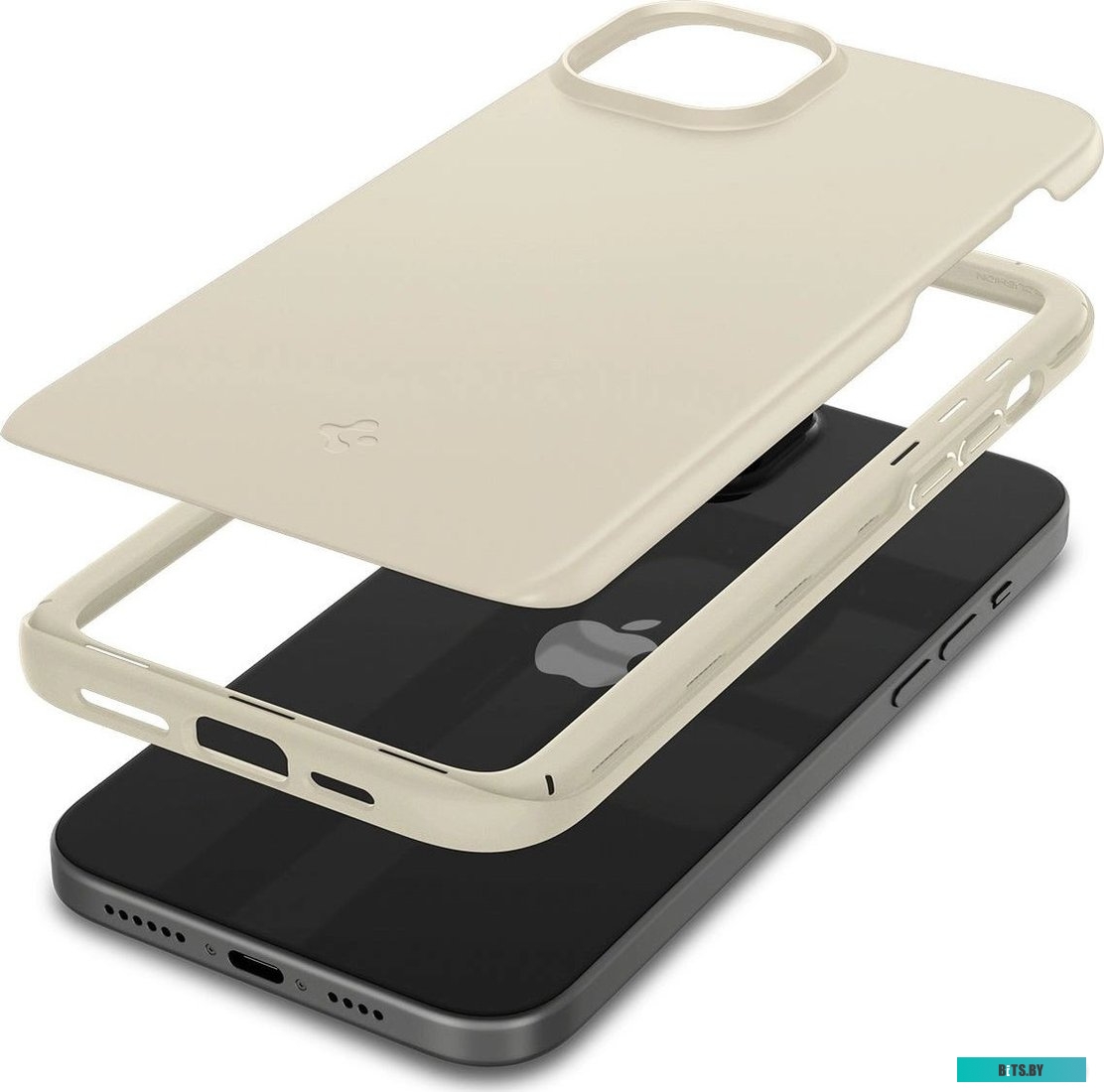 Чехол для iPhone 15 Spigen Thin Fit ACS06782 (бежевый)
