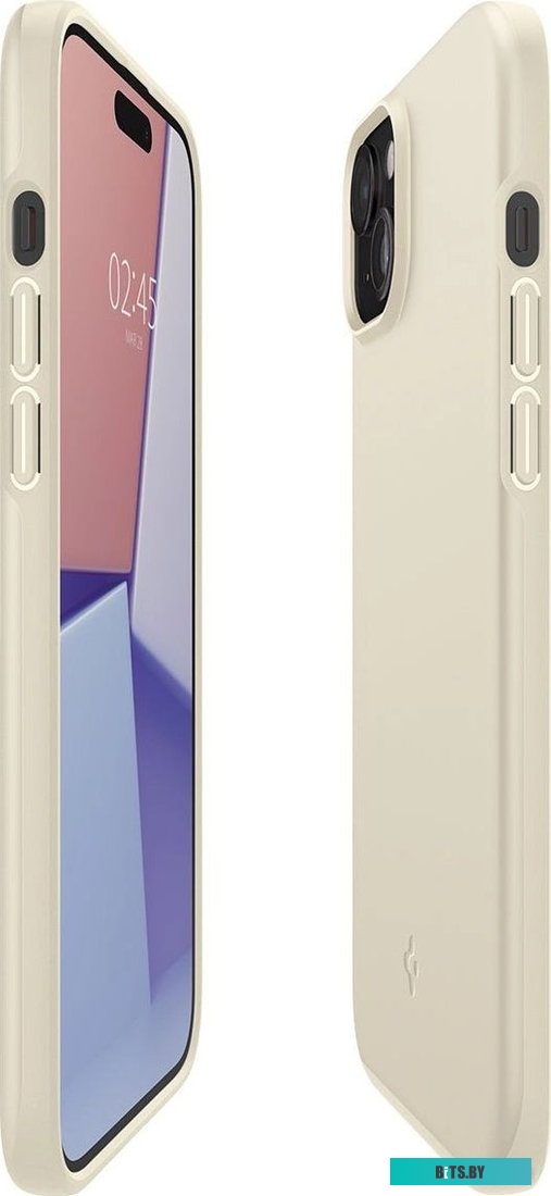 Чехол для iPhone 15 Spigen Thin Fit ACS06782 (бежевый)