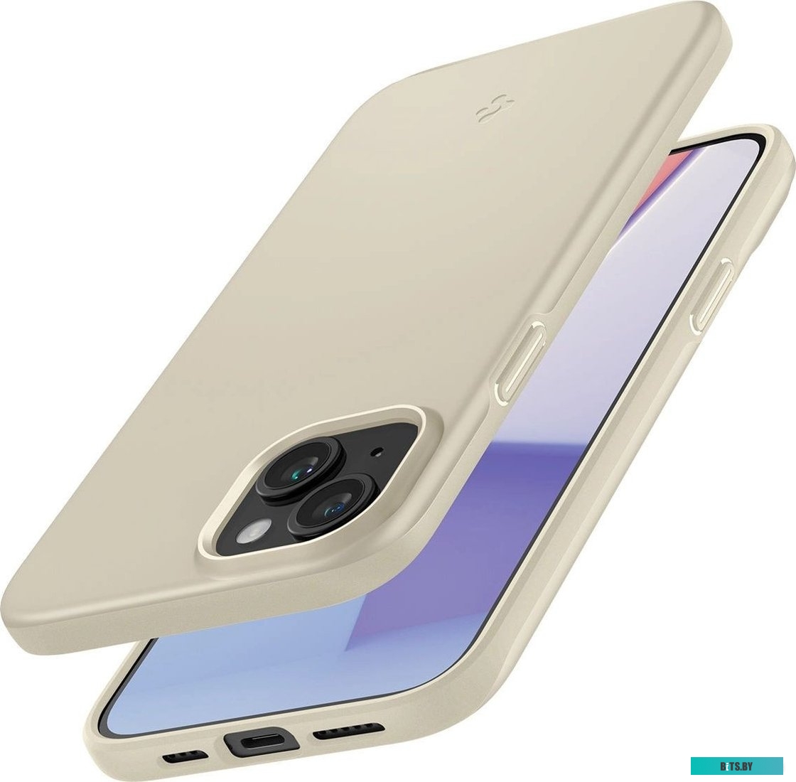 Чехол для iPhone 15 Spigen Thin Fit ACS06782 (бежевый)