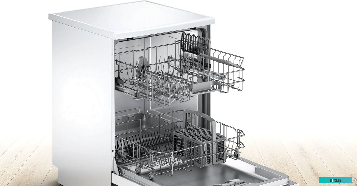 SMS2ITW04E Посудомоечная машина Bosch Serie 2 SMS2ITW04E,  полноразмерная, напольная, 60см, загрузка 12 комплектов, белая