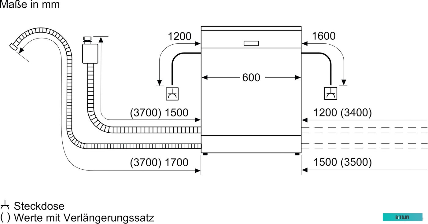 SMS2ITW04E Посудомоечная машина Bosch Serie 2 SMS2ITW04E,  полноразмерная, напольная, 60см, загрузка 12 комплектов, белая