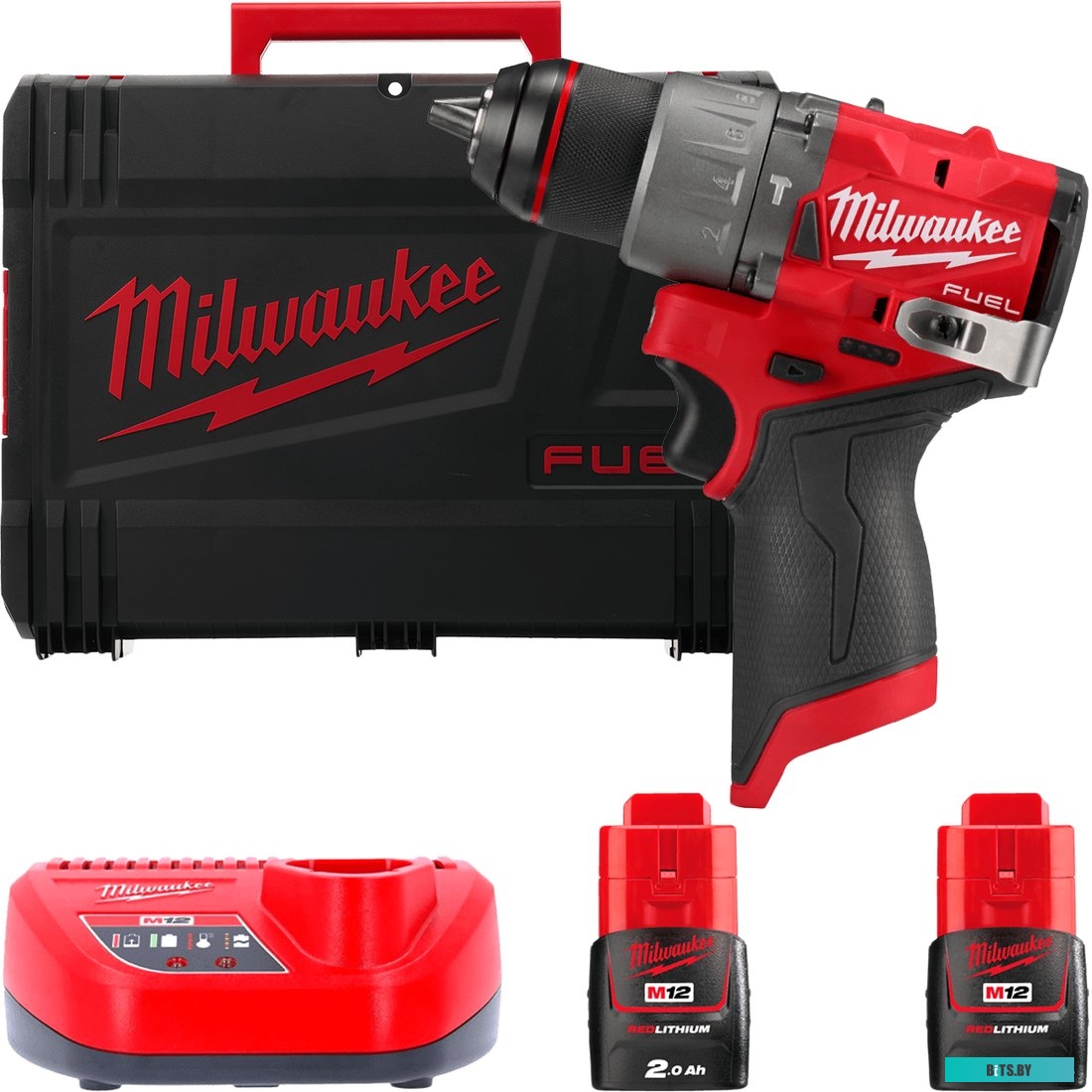 4058546376628 4933479868 Milwaukee M12 FUEL M12FPD2-202X 4933479868 (с 2-мя АКБ 2 Ач, кейс)