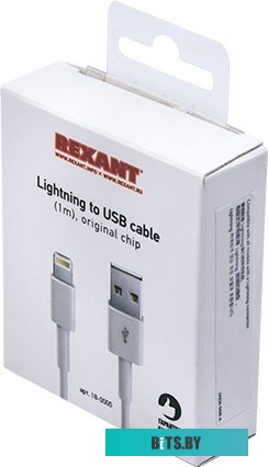 Кабель Rexant 18-0000 USB Type-C - Lighting (1 м, белый)
