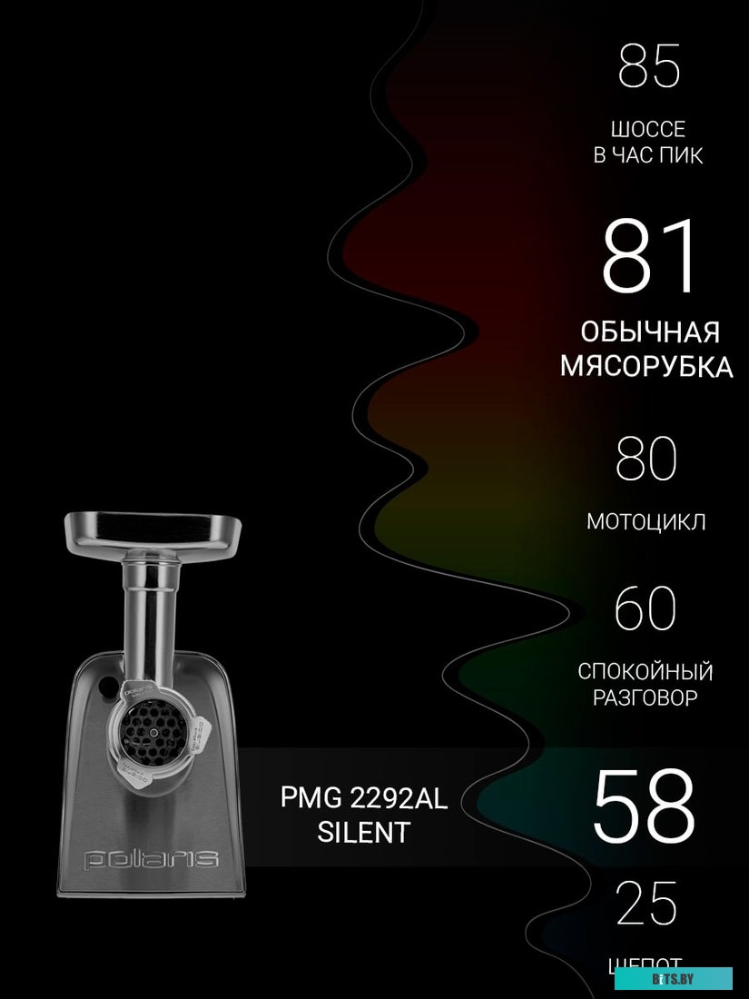 PMG 2292AL Мясорубка POLARIS PMG 2292AL,  серебристый