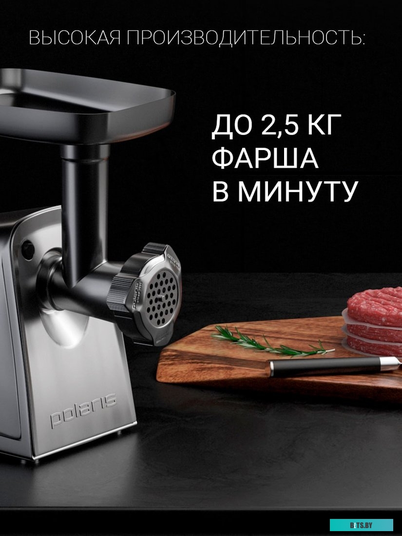 PMG 2292AL Мясорубка POLARIS PMG 2292AL,  серебристый