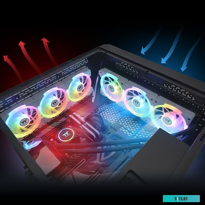 Набор вентиляторов Thermaltake Swafan EX14 ARGB White TT Premium Edition 3-Fan Pack CL-F170-PL14SW-A