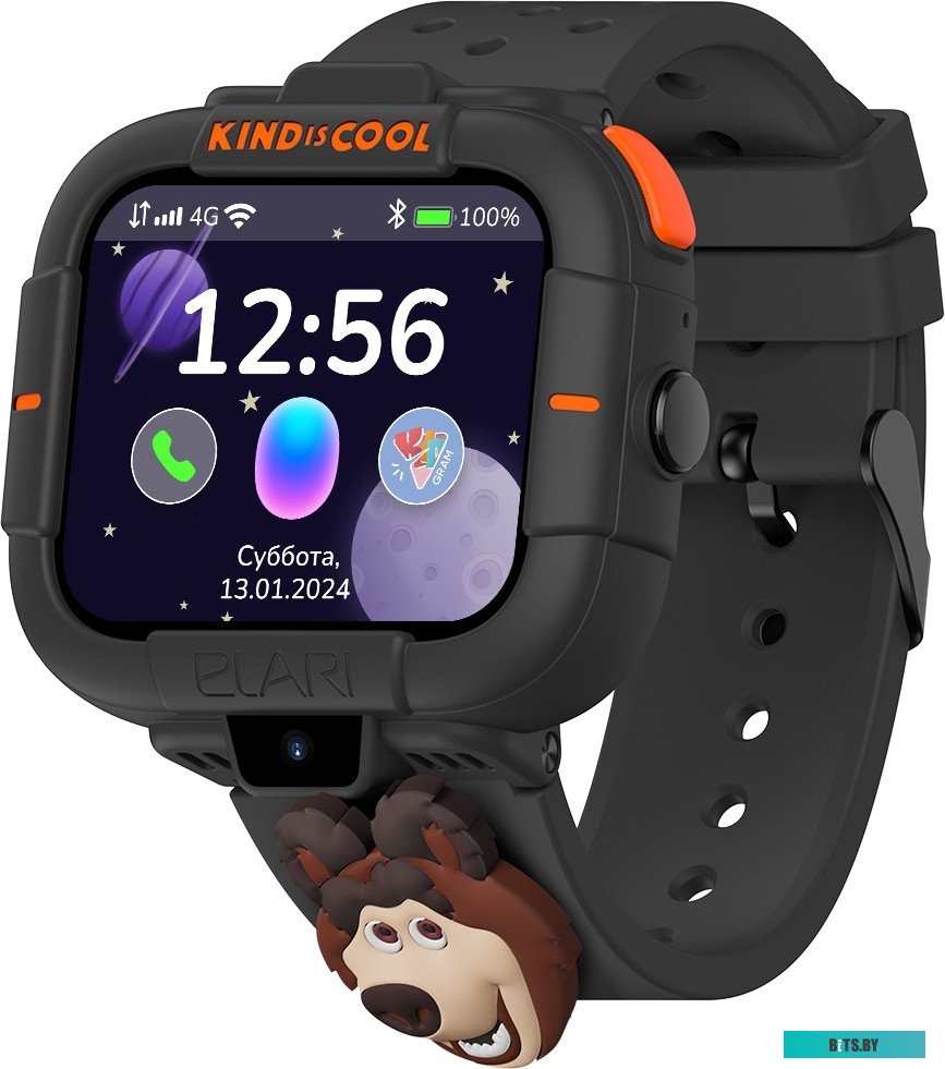 Умные часы Elari KidPhone MB черный KP-MB-BLK
