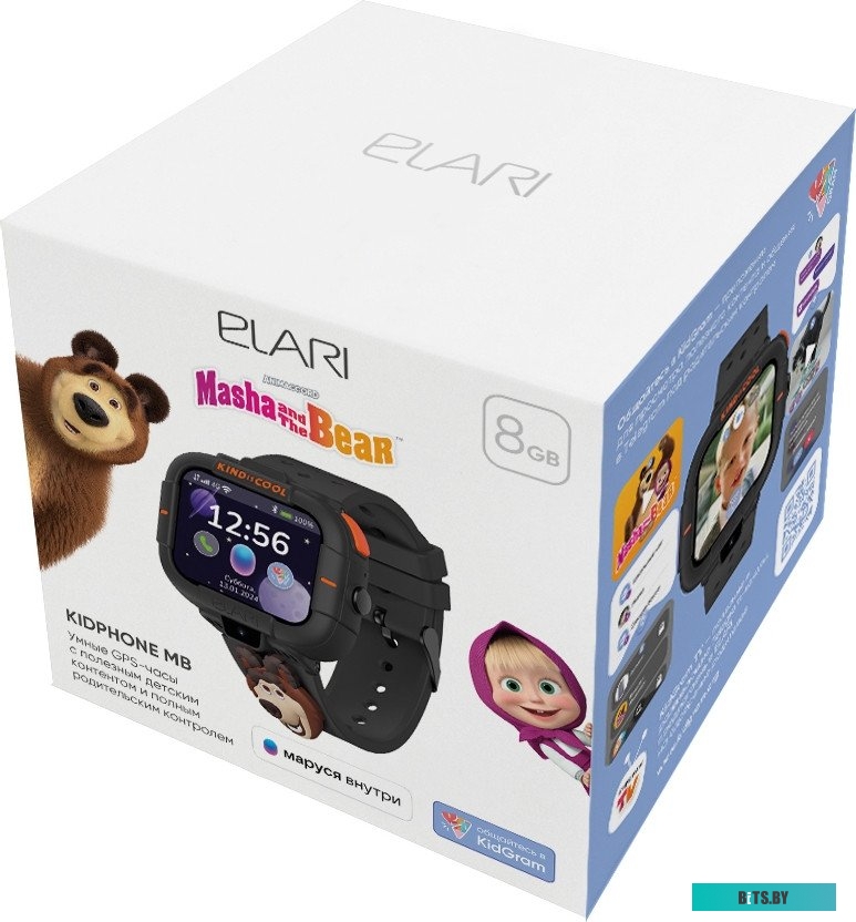 Умные часы Elari KidPhone MB черный KP-MB-BLK
