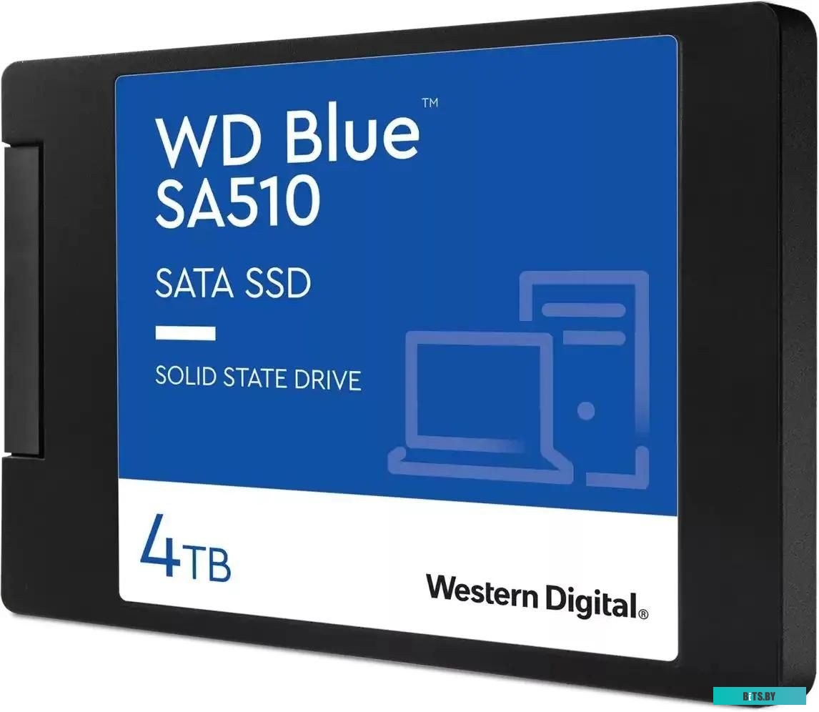 SSD накопитель WD Blue SA510 4TB WDS400T3B0A 