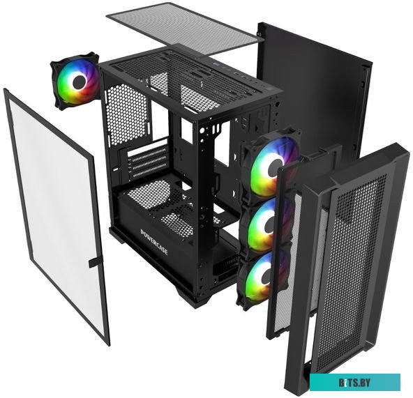 Корпус Powercase Alisio Micro X4B V2 CAMCXB-A4