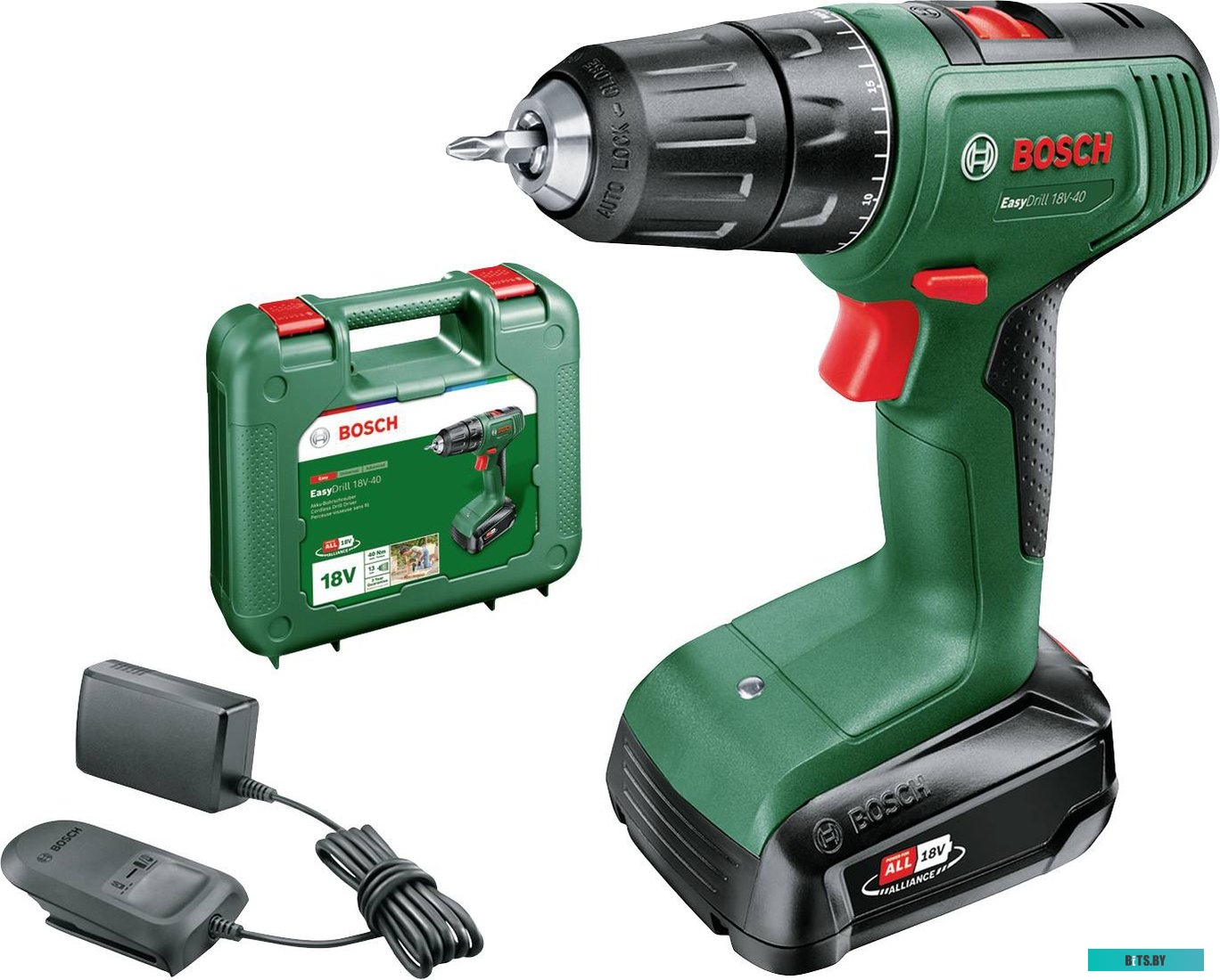 Дрель-шуруповерт Bosch EasyDrill 18V-40 06039D8004 (с 1-им АКБ, кейс)