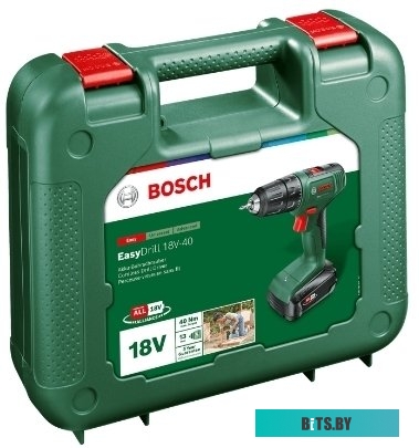 Дрель-шуруповерт Bosch EasyDrill 18V-40 06039D8004 (с 1-им АКБ, кейс)