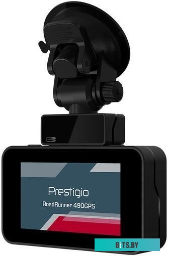 PCDVRR490GPS Видеорегистратор Prestigio RoadRunner 490GPS,  черный