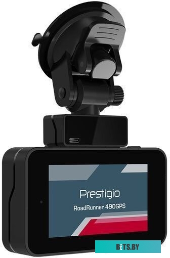 PCDVRR490GPS Видеорегистратор Prestigio RoadRunner 490GPS,  черный