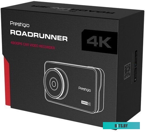 PCDVRR490GPS Видеорегистратор Prestigio RoadRunner 490GPS,  черный