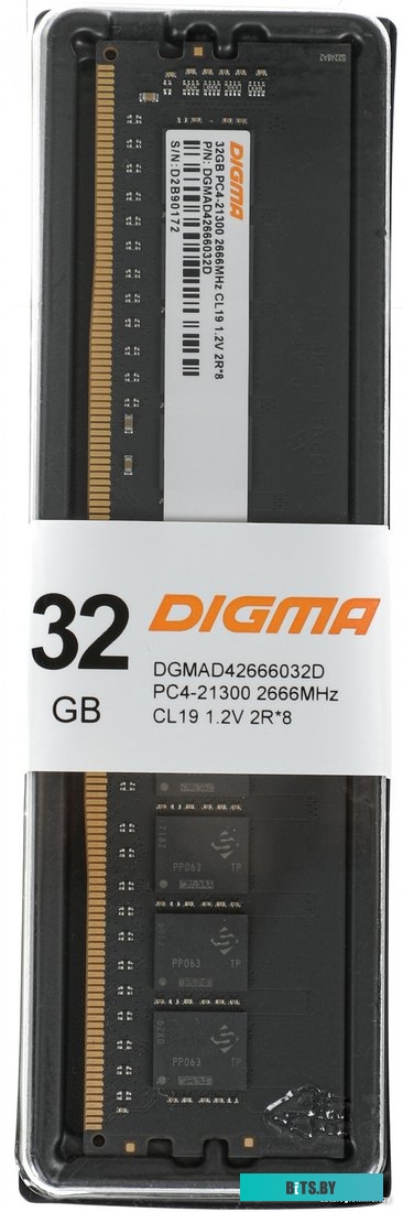 Оперативная память Digma 32ГБ DDR4 2666 МГц DGMAD42666032D