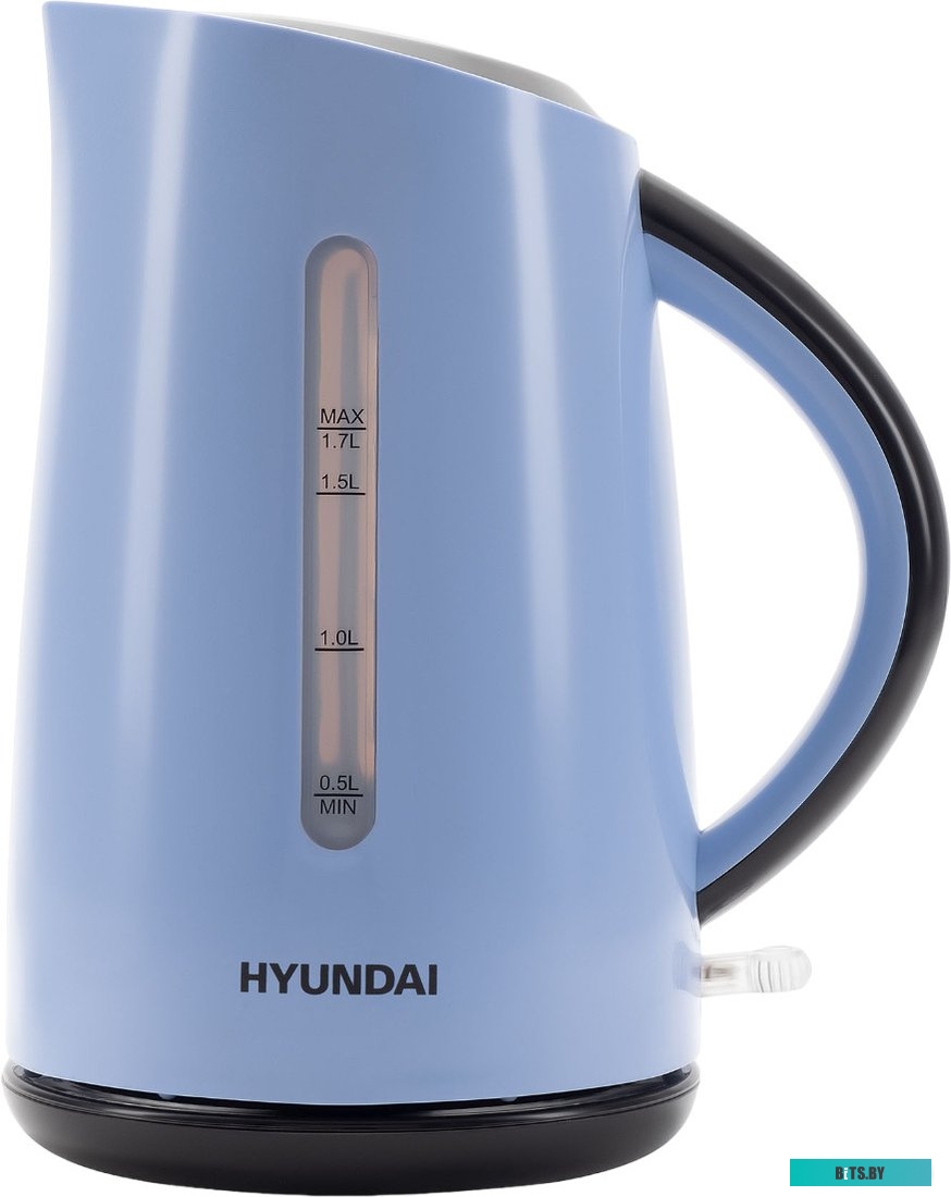HYK-P2028 Чайник электрический Hyundai HYK-P2028 1.7л. 2200Вт голубой/серый (корпус: пластик)
