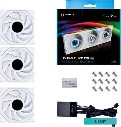 Вентилятор для корпуса Lian Li Uni Fan TL LCD 120 Reverse Triple Pack G99.12TLLCD3W.R0