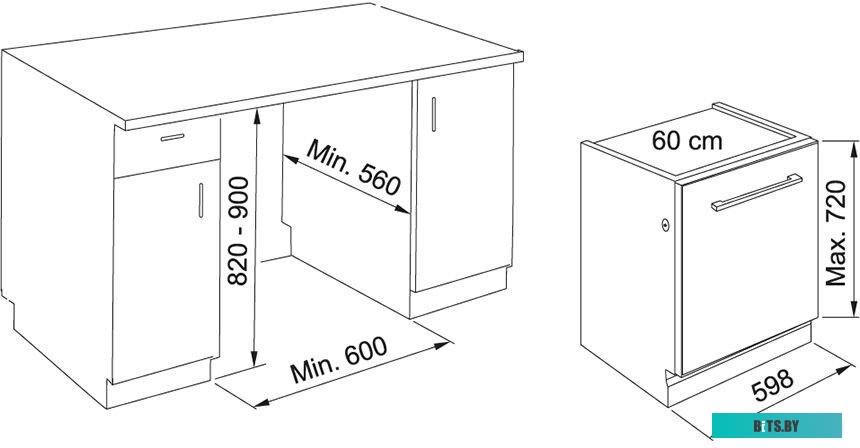 117.0611.675 Посудомоечная машина Franke 117.0611.675/ Best, Встраиваемая посудомоечная машина FDW 614 D10P DOS LP C, 60 см, 14 комплектов, 10 програм
