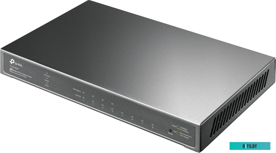 SG2008P 4 x 1Gbit Коммутатор TP-Link SG2008P (4 x 1Gbit PoE+, 4 x Gbit LAN, 62W, Jetstream)