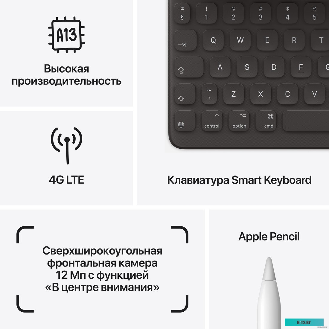 Планшет Apple iPad 9th Gen 10.2" WiFi-Cellular 64Gb Space Grey (MK663LL/A)