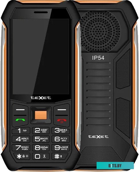 Мобильный телефон TeXet TM-D412 черный-оранжевый