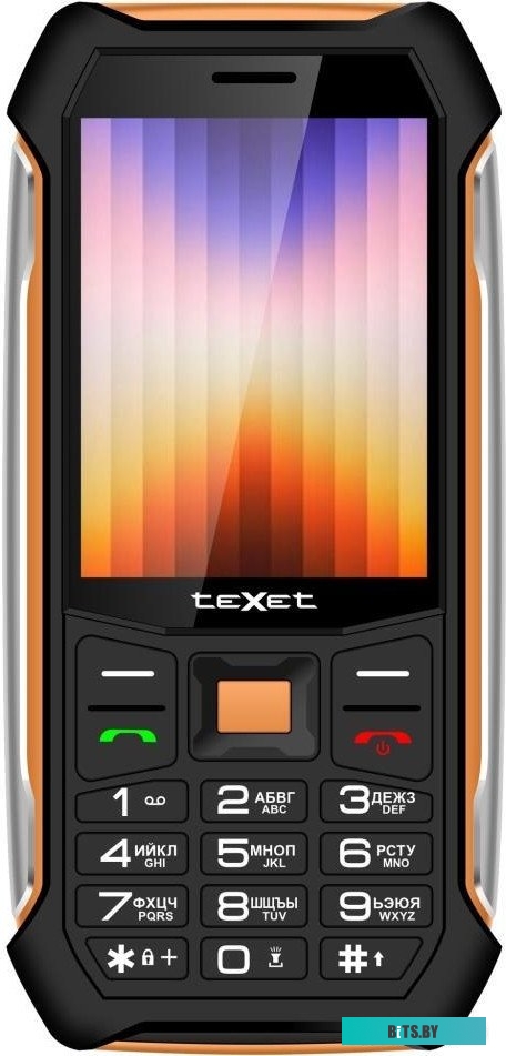 Мобильный телефон TeXet TM-D412 черный-оранжевый