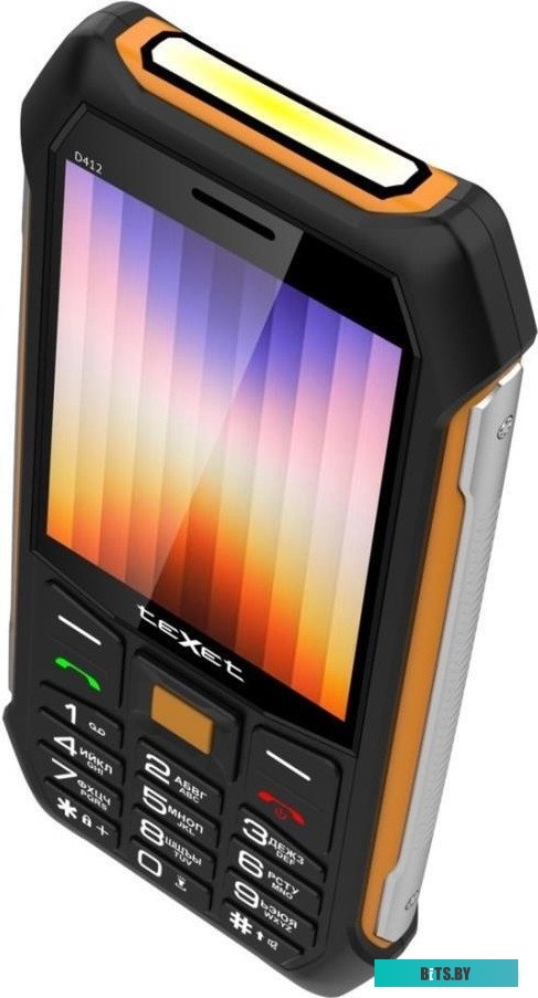 Мобильный телефон TeXet TM-D412 черный-оранжевый