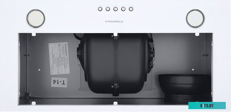 КА-00014451 Встраиваемая вытяжка MAUNFELD Crosby Power 50, управление кнопочное, белый [ка-00014451]