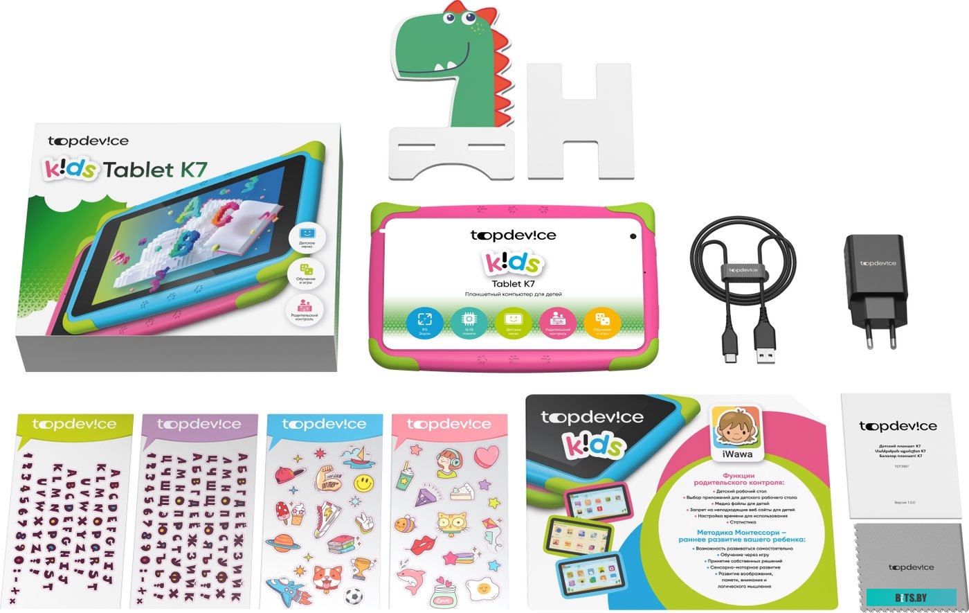 Планшет Topdevice Kids Tablet K7 TDT3887_WI_D_PK_CIS