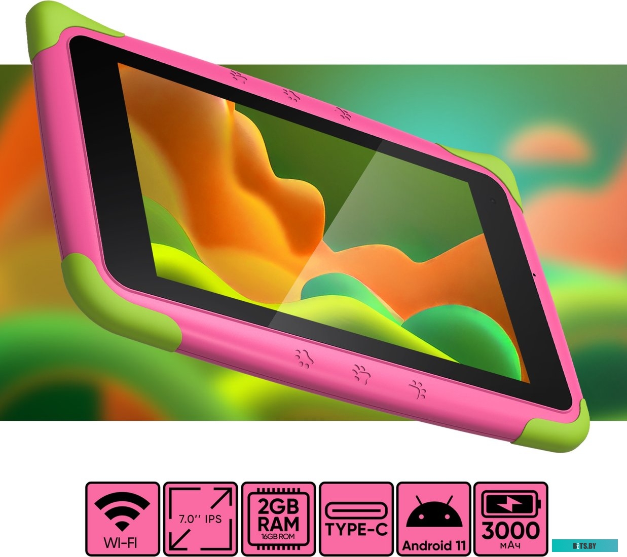 Планшет Topdevice Kids Tablet K7 TDT3887_WI_D_PK_CIS
