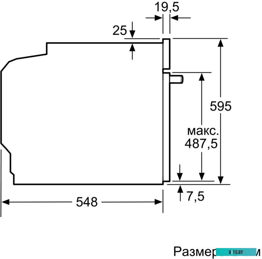 HBG536HW0R Serie 6, духовой шкаф, белый, класс энергоэффективности А, 7 режимов, 2-х слойное остекление, LCD-дисплей, утапливаемые переключатели, гало