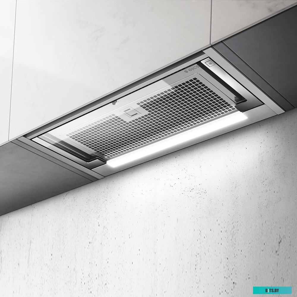 GLASS OUT IX/A/60-PRF0109787 Вытяжки ELICA/ Встраиваемая, 60 см, 1000 куб.м., электронное управление, светодиодное освещение, нержавеющая сталь+белое 